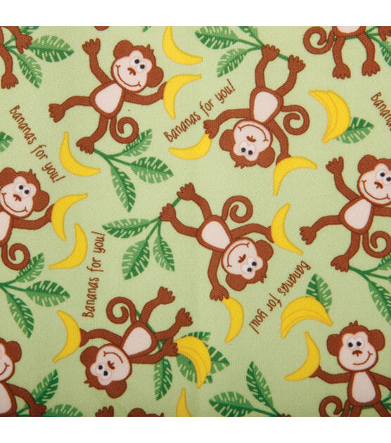 Monkeys Babyville PUL Fabric