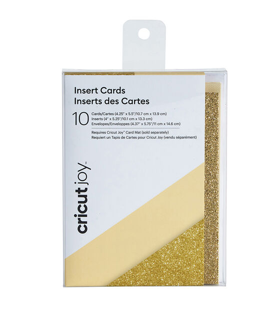 Cricut Joy 30ct Cream & Gold A2 Insert Cards