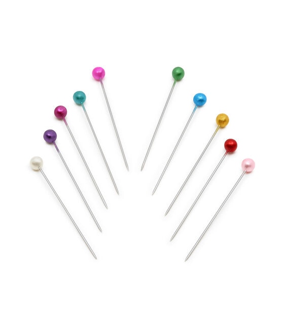 Dritz 1-1/2" Long Pearlized Pins, Assorted, 40 pc, , hi-res, image 4