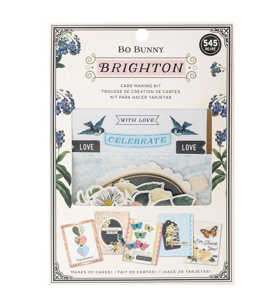 American Crafts 40pk Bo Bunny Brighton Card Kit