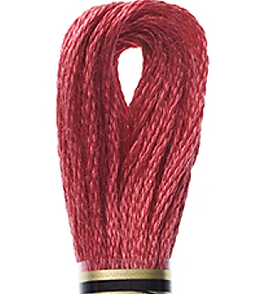 DMC 8.7yd Pink 6 Strand Cotton Embroidery Floss, 326 Dark Rose, swatch, image 16