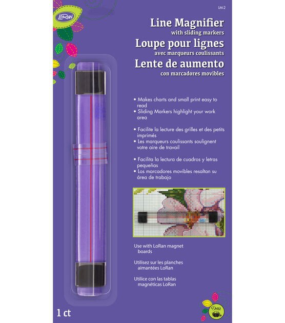 LoRan Magnetic Line Magnifier - 123Stitch