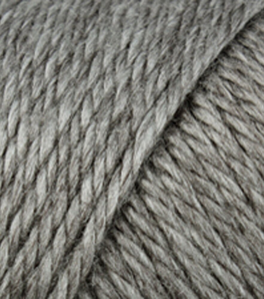 Caron Simply Soft 315yds Worsted Acrylic Yarn, Soft Grey Heather, swatch, image 48