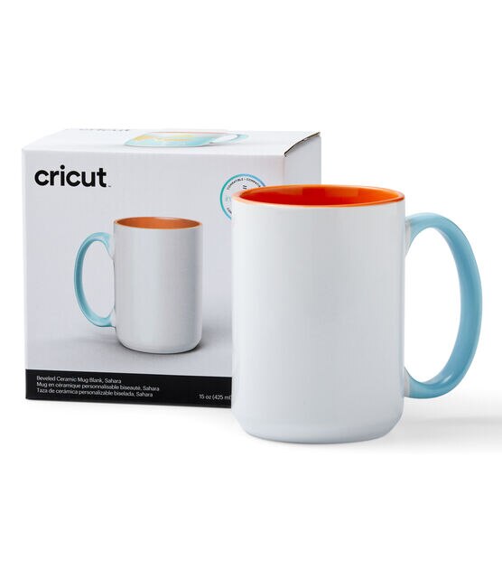 Cricut 15oz Ceramic Beveled Mug Blank, , hi-res, image 1