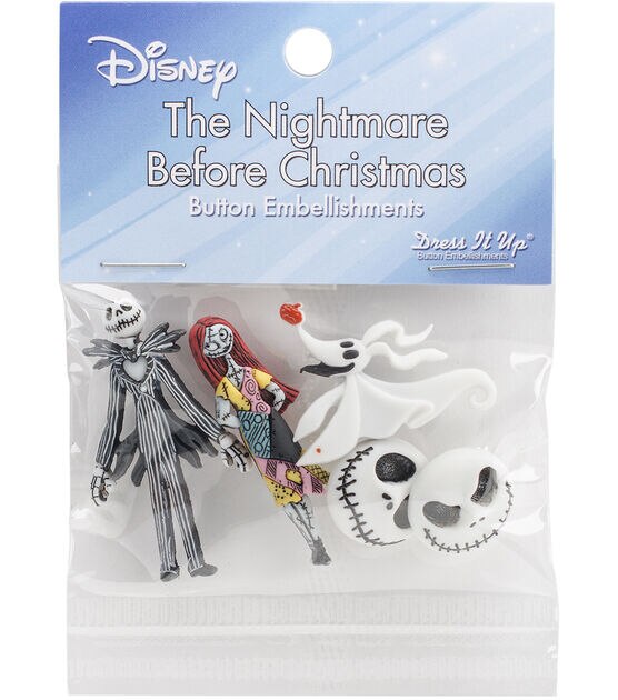 Dress It Up 5ct Disney Nightmare Before Christmas Shank Buttons