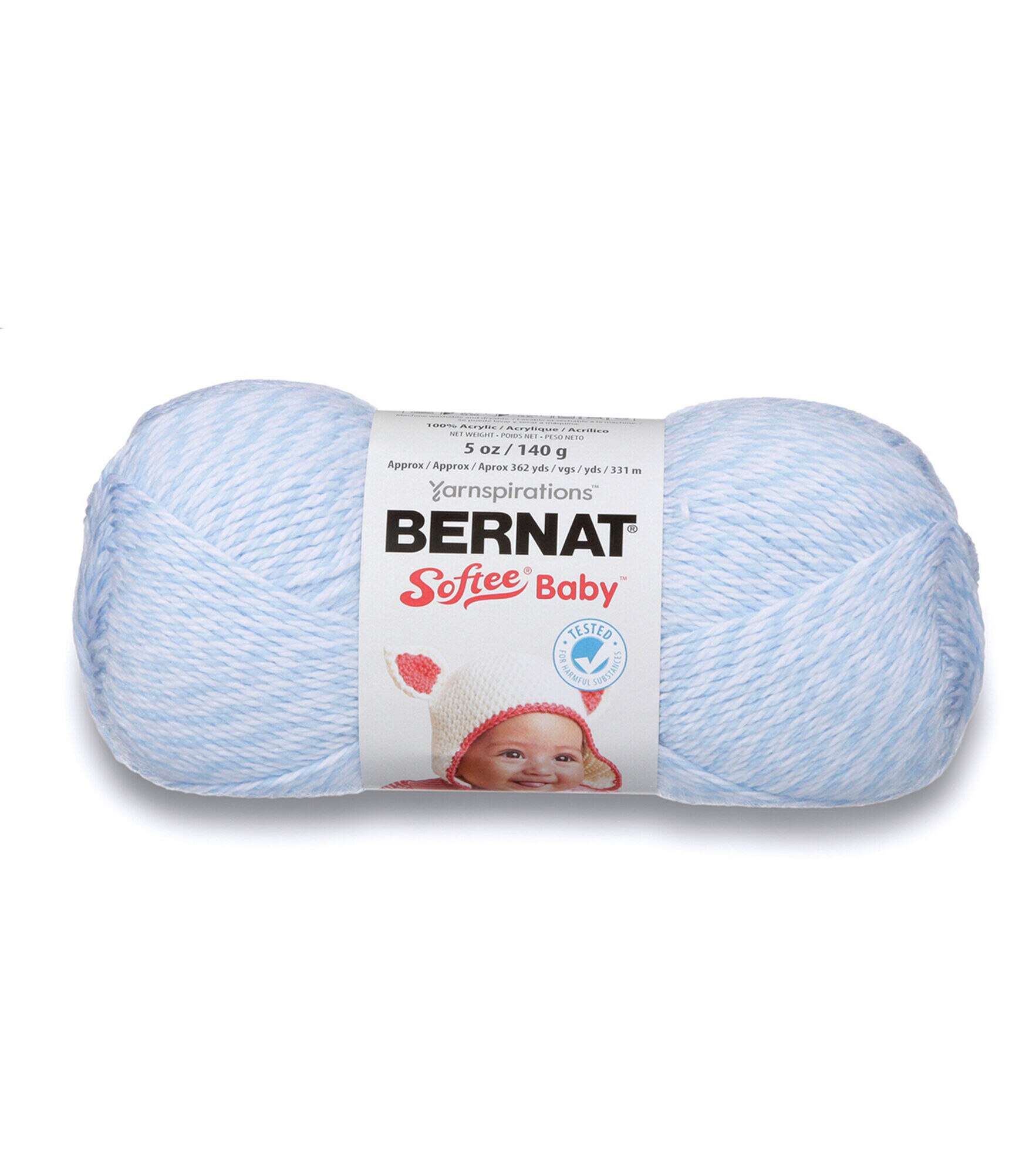 Bernat Softee Baby Light Weight Acrylic Yarn, Baby Denim Marls, hi-res