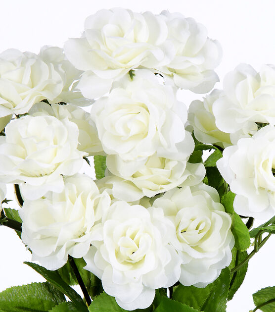 17" Cream Rose Bush by Bloom Room, , hi-res, image 2