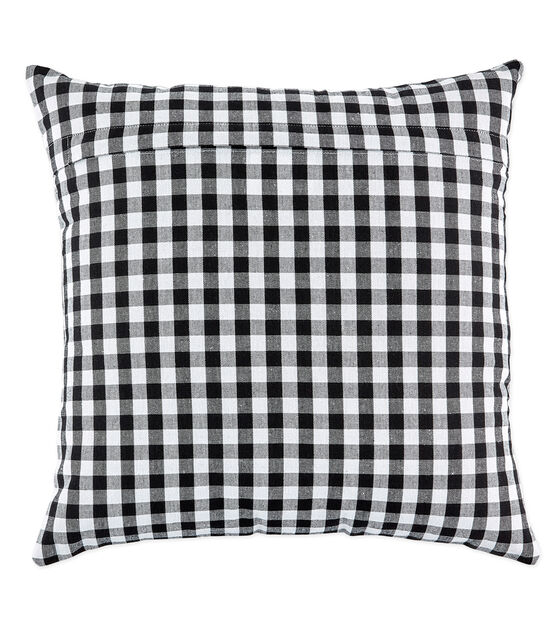 Design Imports Buffalo Check Set of 4 Pillow Covers Black & White, , hi-res, image 2