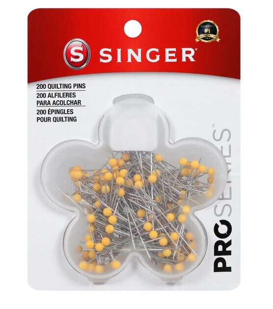 SINGER ProSeries Ball Head Quilting Pins in Flower Case Size 28 200ct