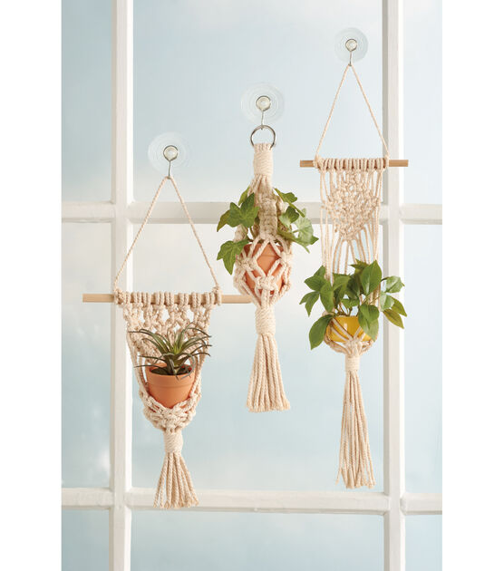 Leisure Arts 3ct Macrame Planter Hangers Kit, , hi-res, image 2