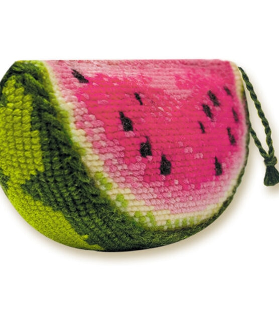 RIOLIS 3.5" x 2" Watermelon Pincushion Counted Cross Stitch Kit, , hi-res, image 2