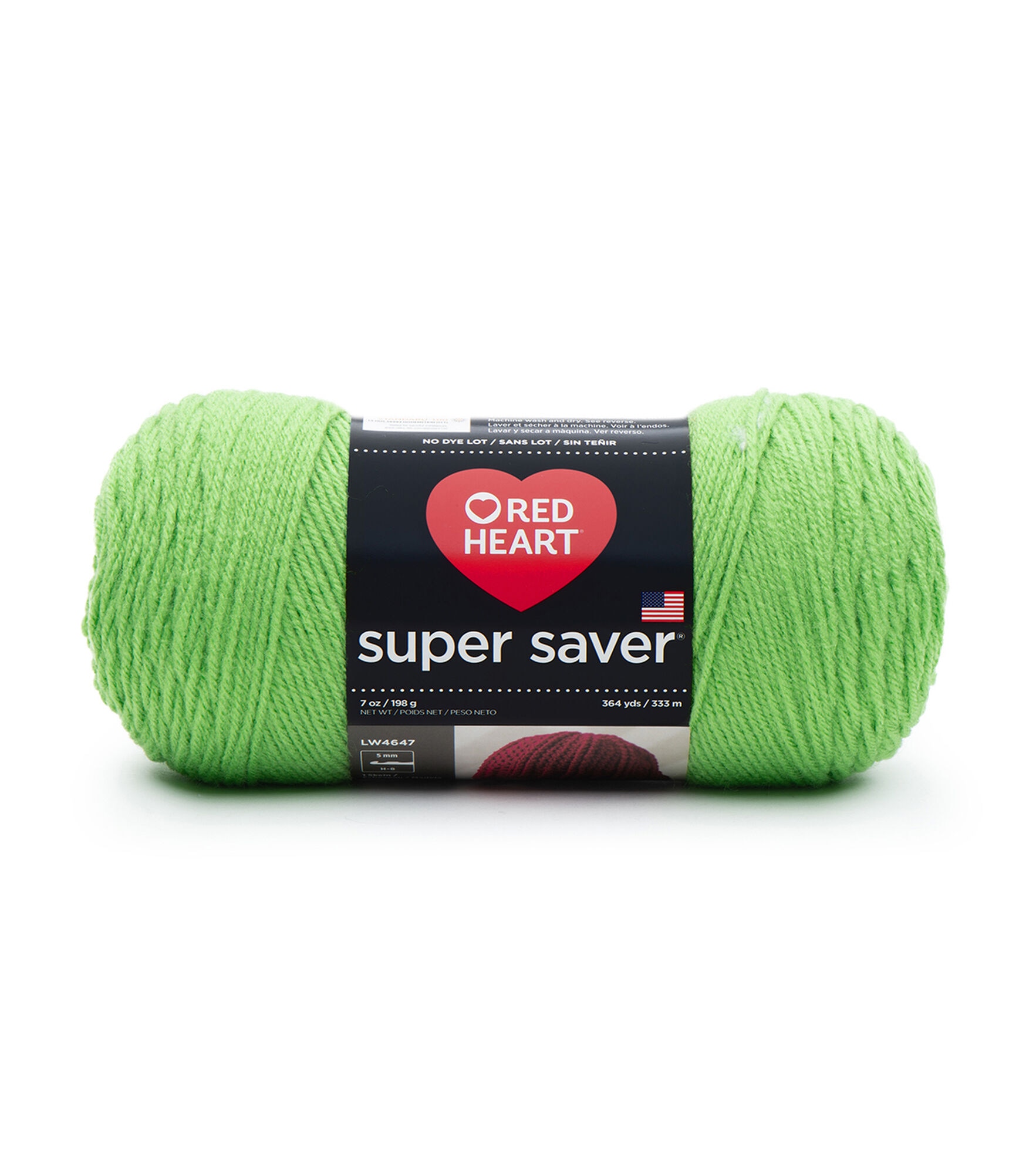 Red Heart Super Saver Worsted Acrylic Yarn, Spring Green, hi-res