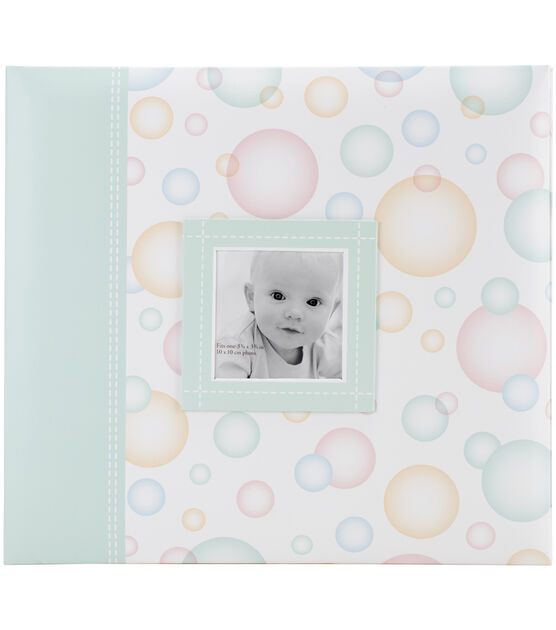 MBI 12''x12'' Baby Post Bound Album With Window Bubbles