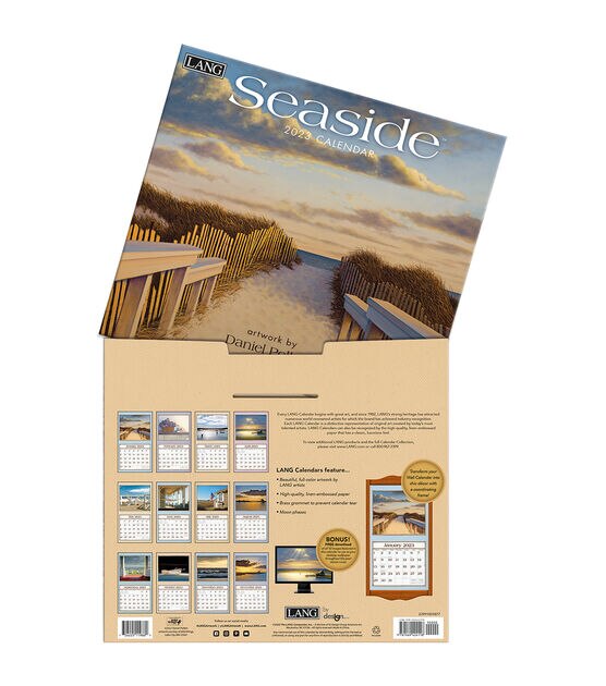 LANG 2023 Seaside Wall Calendar, , hi-res, image 4