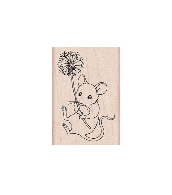 Hero Arts Mounted Rubber Stamp Make a Wish Mouse