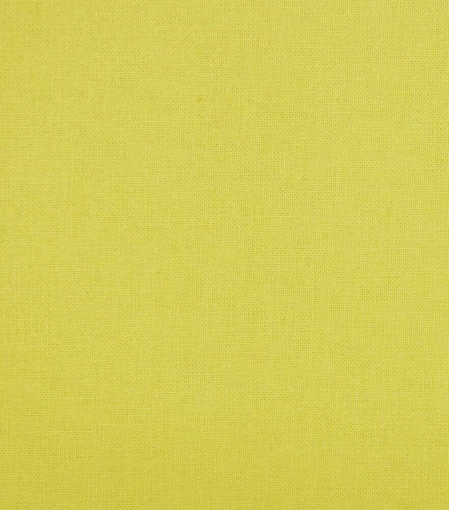 Quilt Cotton Fabric 108'' Solids, Bright Yellow, swatch, image 8