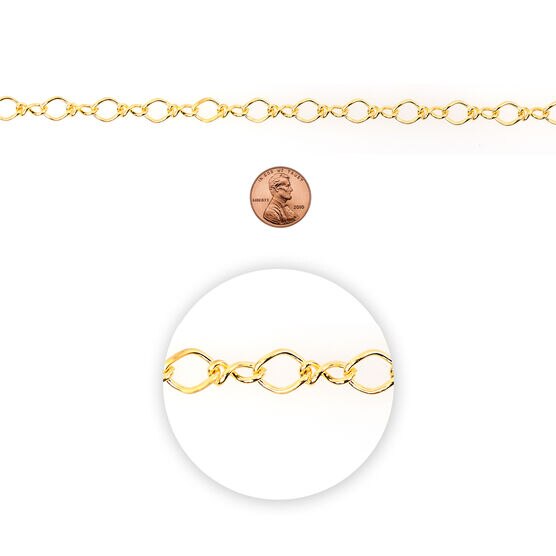 72" Gold Iron Diamond Link Chain by hildie & jo