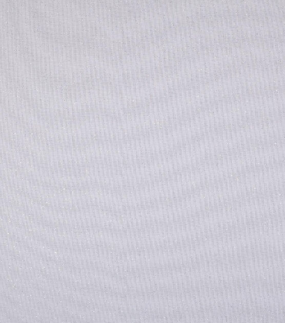 Silver Glitter on White Quilt Cotton Fabric by Keepsake Calico | JOANN