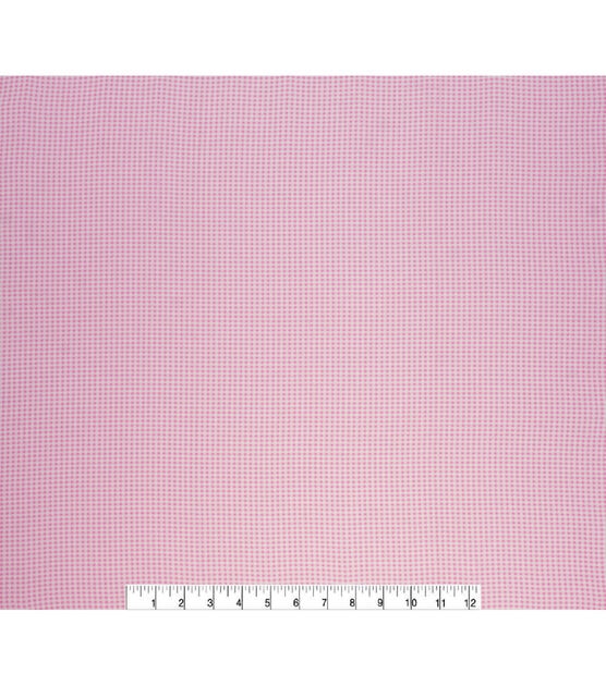 Pink Gingham Super Snuggle Flannel Fabric, , hi-res, image 2