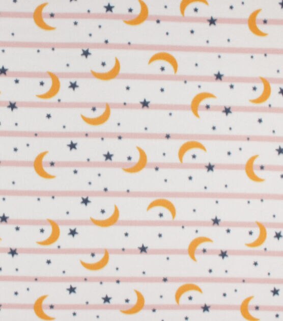 Moon and Stars Blizzard Fleece Fabric