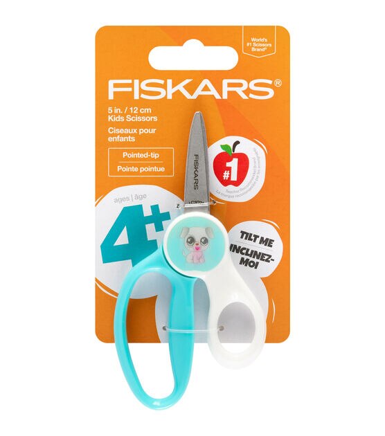 Fiskars 7 x 3 Puppy Magic Morph Pointed Tip Kids Scissors