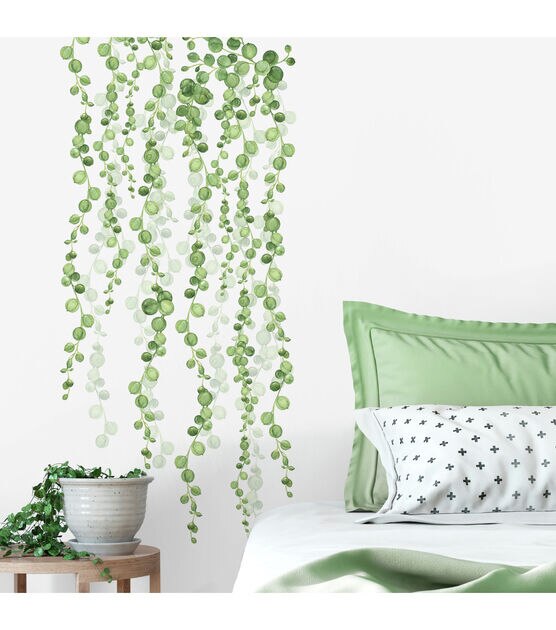 York Wallcoverings Wall Decals String of Pearls Vine, , hi-res, image 4