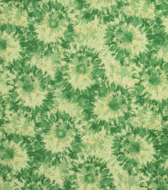 Lime Green Tie Dye Bursts Quilt Cotton Fabric by Keepsake Calico