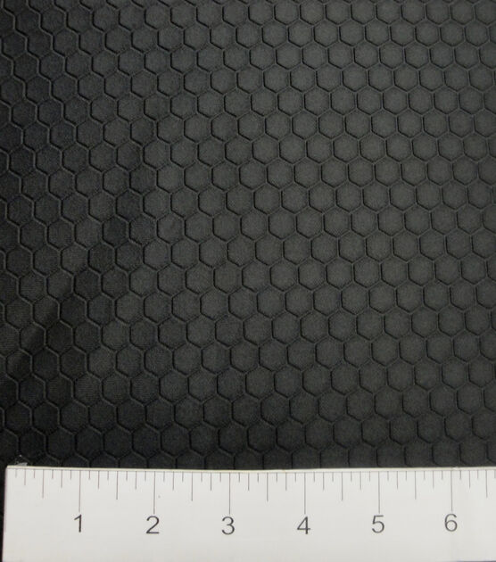 Yaya Han Cosplay Stretch Fabric Black Scuba Hexagon, , hi-res, image 6