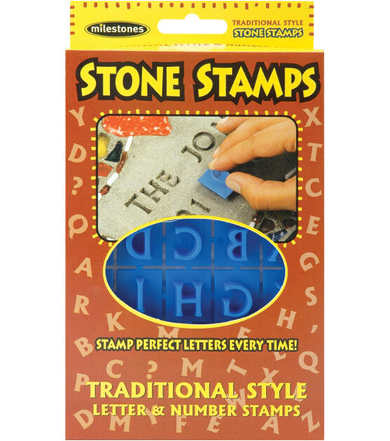 Stone Stamps Victorian Style Letters & Numbers