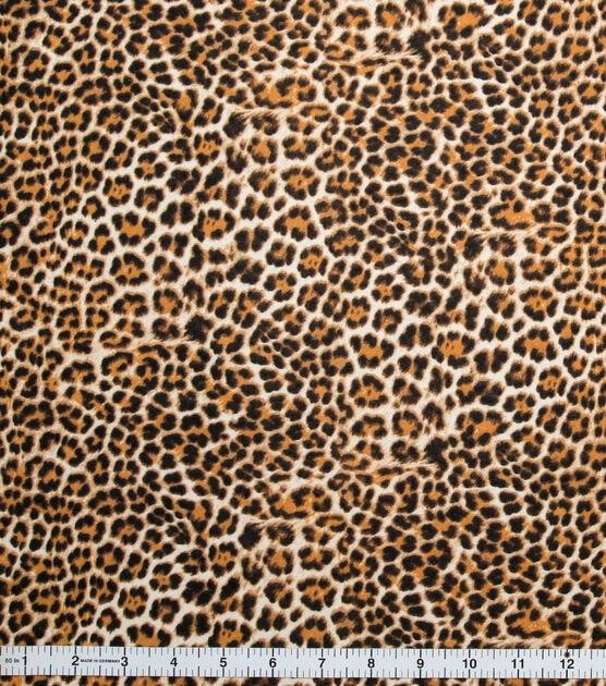 Leopard Print Super Snuggle Flannel Fabric