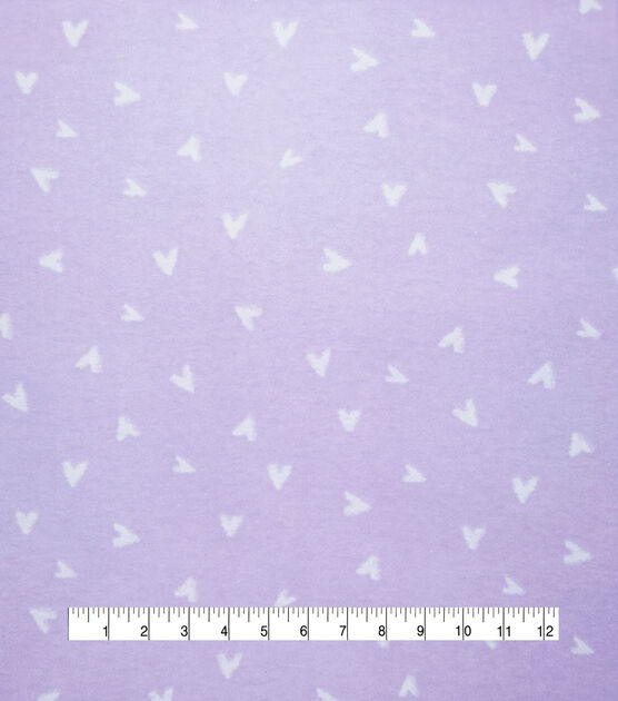 Hearts on Purple Nursery Flannel Fabric by Lil' POP!, , hi-res, image 4