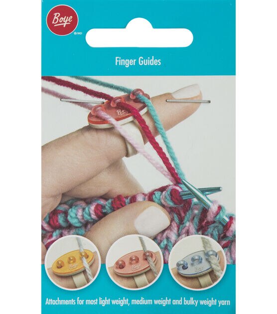 Knit and Crochet with Yarn Guides for your Fingers