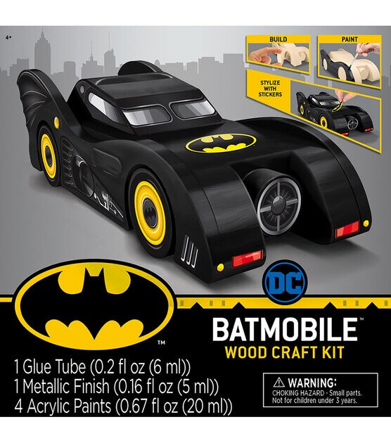 MasterPieces 6pc Batmobile Wood Craft Kit, , hi-res, image 1