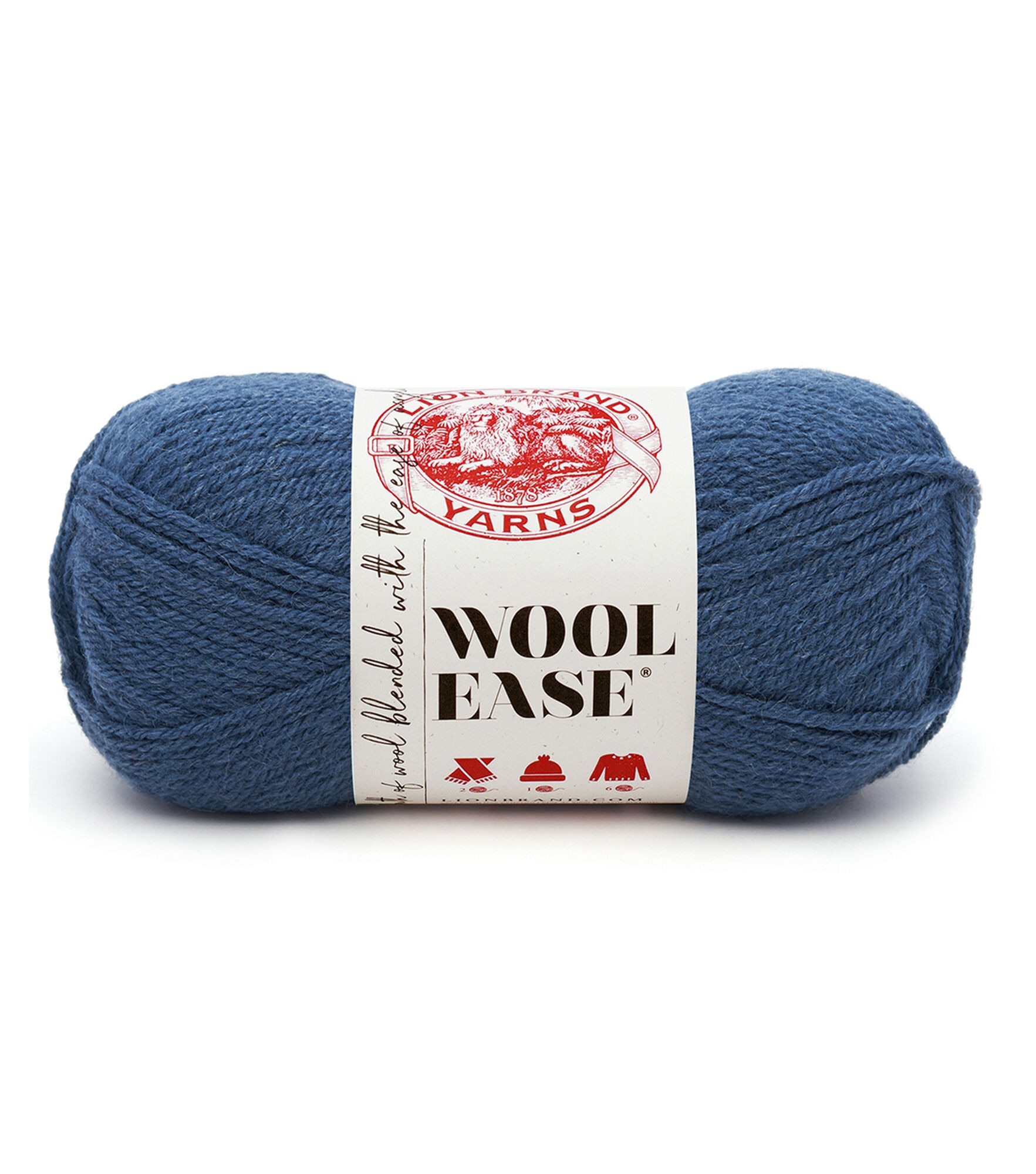 Lion Brand Wool Ease Worsted Yarn, Denim, hi-res