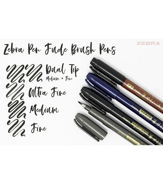 Zebra Zensations Brush Pen Super Fine Black, , hi-res, image 4