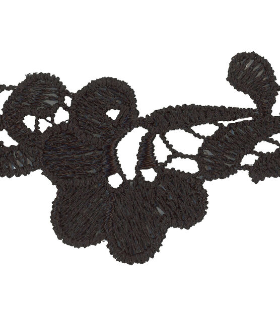 Simplicity Flower Venice Trim 1.38'' Black