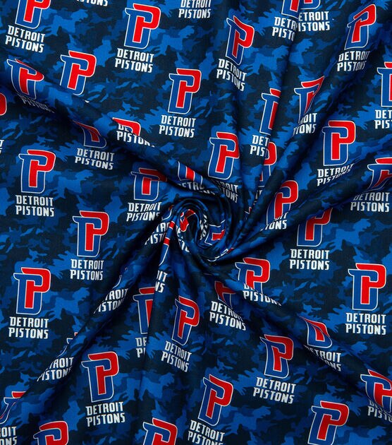NBA Detroit Pistons Camo Cotton Fabric, , hi-res, image 4