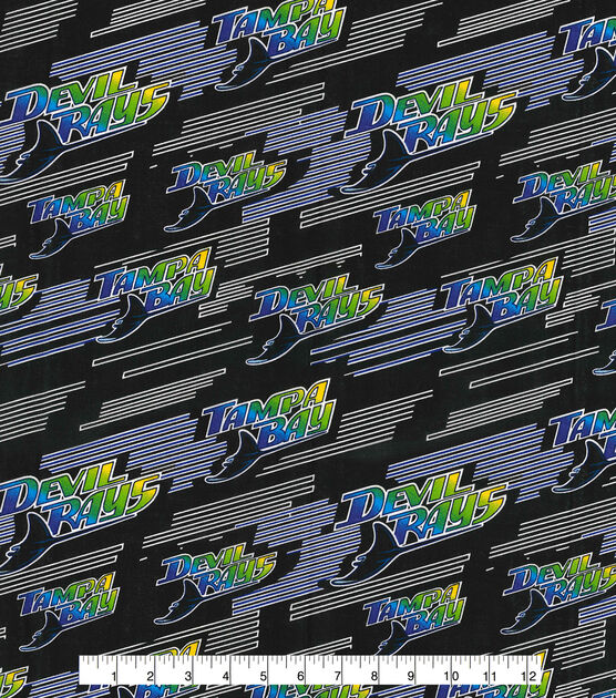 Fabric Traditions Cooperstown Tampa Bay Rays Cotton Fabric, , hi-res, image 2