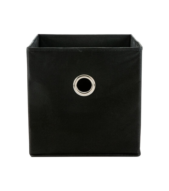 Organize It All 12" Black Storage Cubes 2pk, , hi-res, image 4