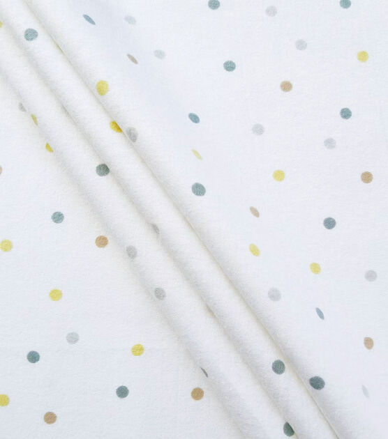 Baby Bear Dots Flannel Nursery Fabric, , hi-res, image 2