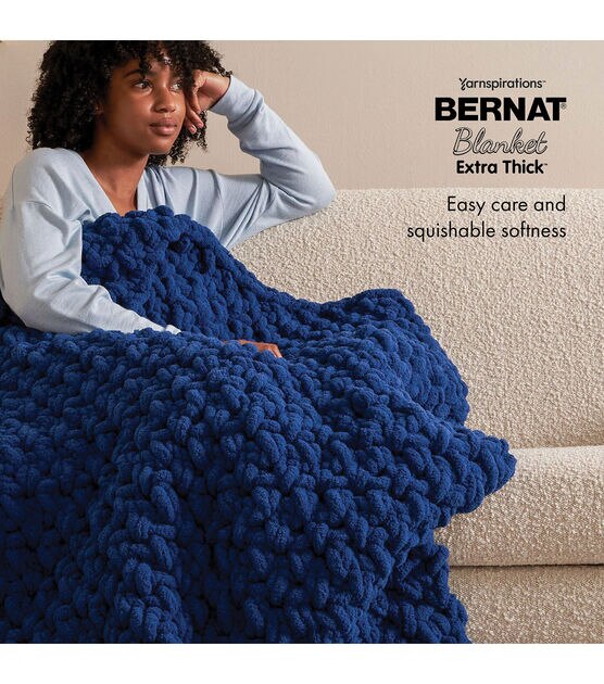 Bernat Softee Chunky Knitting Yarn in Dark Green | Size: 400g/14oz | Pattern: Knit | by Yarnspirations