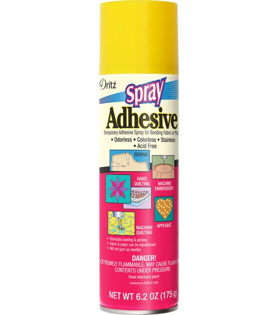 Adhesive spray for fabrics