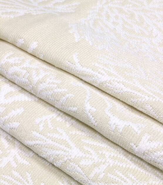 Coral Cove Beige Jacquard Outdoor Fabric, , hi-res, image 3
