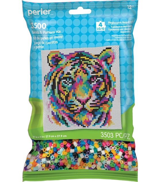 Perler 3503pc Rainbow Tiger Beads & Pattern Kit
