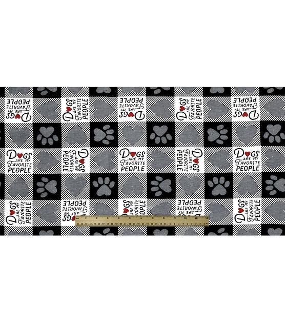 Dogs Are My Favorite People Super Snuggle Flannel Fabric, , hi-res, image 4