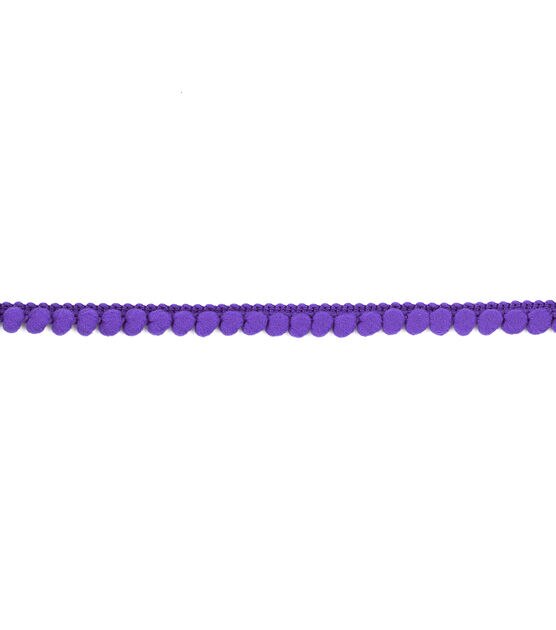 Simplicity Mini Puff Ball Trim 0.38'' Violet, , hi-res, image 2