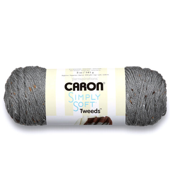 Caron Simply Soft Tweeds 250yds Worsted Acrylic Yarn, , hi-res, image 1