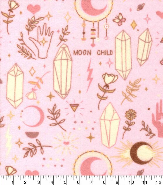 Moon Child Flannel Nursery Fabric, , hi-res, image 2