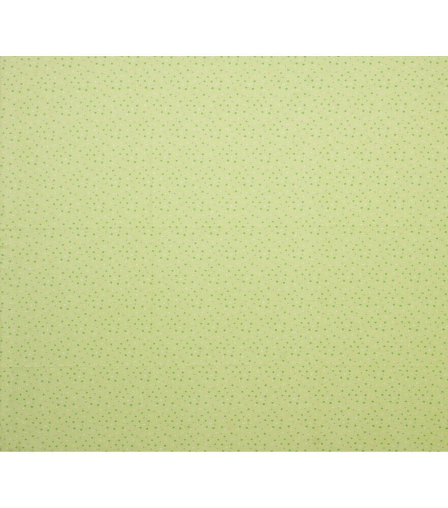 Dot Super Snuggle Flannel Fabric, Green, swatch