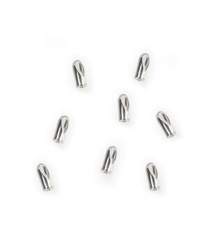 2.5mm Silver Metal Crimp Beads 255pc by hildie & jo